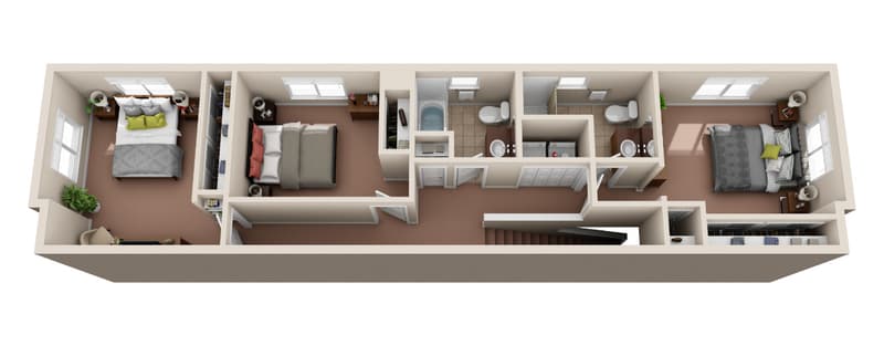 3 bedroom floor plan 2