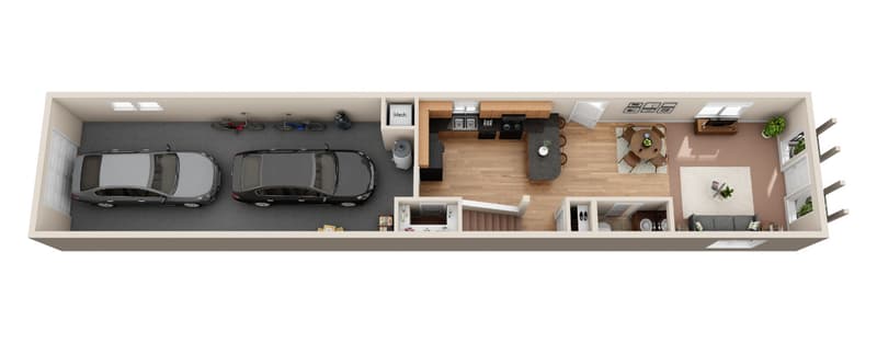 3 bedroom floor plan 1